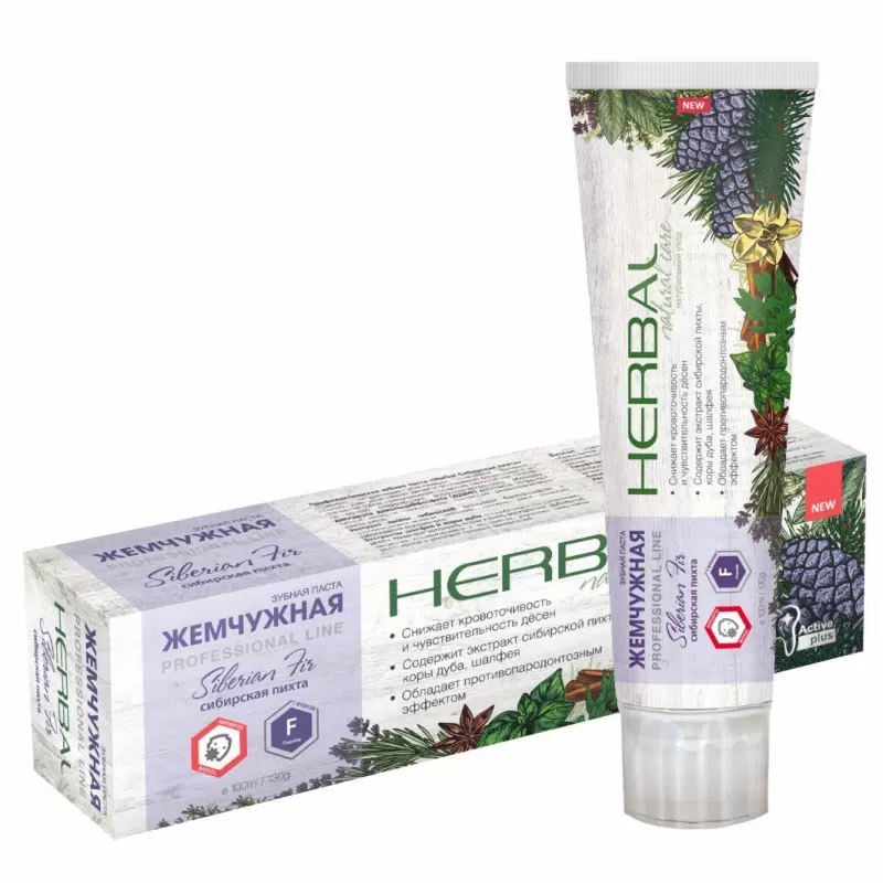 Зубн.паста Жемчужная PROF «Herbal Сибирская пихта» 100мл